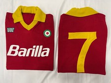 jersey ROME BRUNO CONTI 7 1986/87 Barilla acrylic football vintage Italian Cup