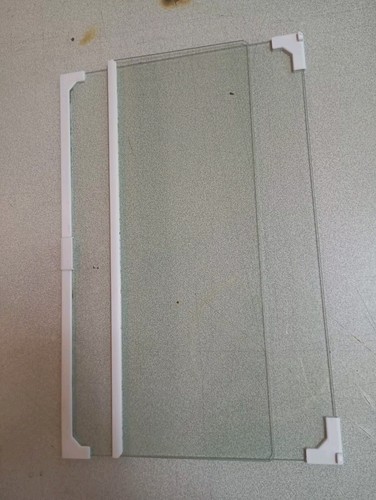 Plaque verre vitre 46x17cm - vitre,
