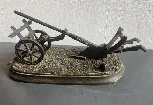 Charrue sculpture ancienne - charrue,