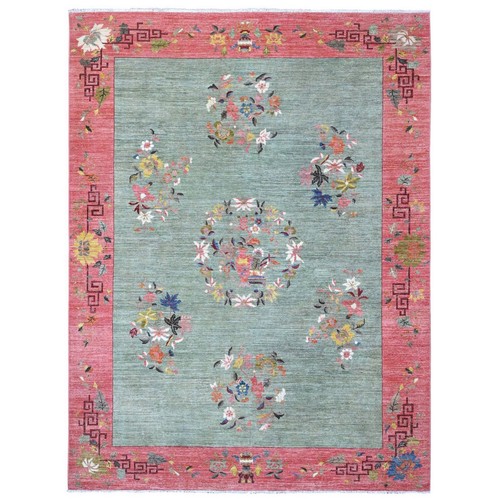 Tapis pure laine noué à - noué,