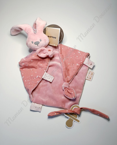 Doudou plat triangle lapin - triangle,
