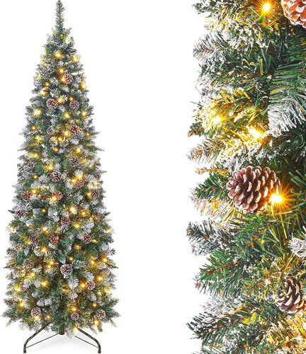 Pre lit pencil christmas - pre-lit, tree