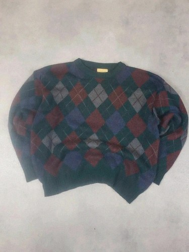 Pull maille vintage motif - pull,