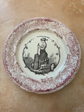 assiette ancienne Parlante Longwy