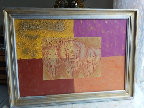 Tableau moderne huile sur