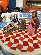 Lot 4 santons argile