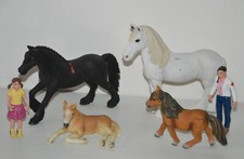 Lot d'animaux plastique chevaux poulain poney personnage SCHLEICH 2012 / 13