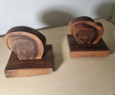 Ancien Cale Livre En Bois Art