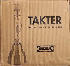 Vintage IKEA TAKTER Pendant Ceiling Lamp | White | 1995 | NEW