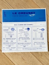 Old catalogue advertising leaflet Le Creuset cast iron enamel pot