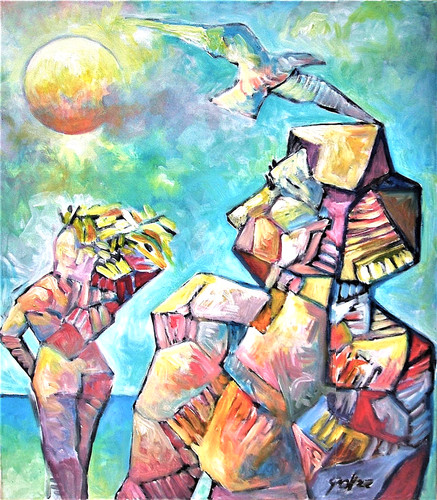 Extase peinture toile - "l'extase",