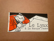 Dédicace MENU KONTURE THIRIET catalogue Le Lynx à la Marque Jaune 300 ex CHALAND