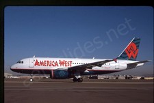 America West Airbus A319-100 N802AW Jan 99 Kodachrome Slide/Dia C11