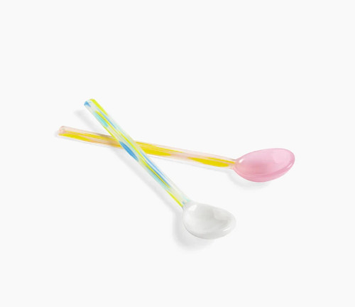 Hay handmade glass spoons flat - hay,