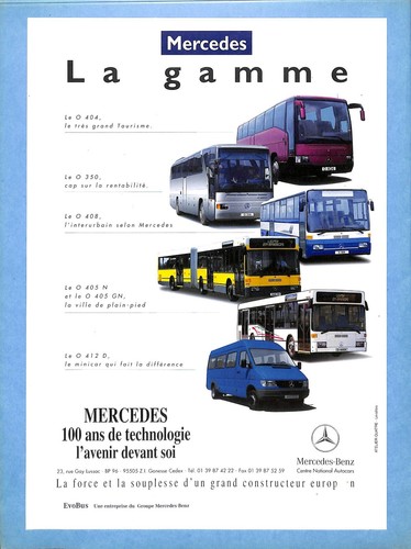Mercedes gamme autocars - /,