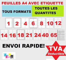 planche d'étiquettes feuilles