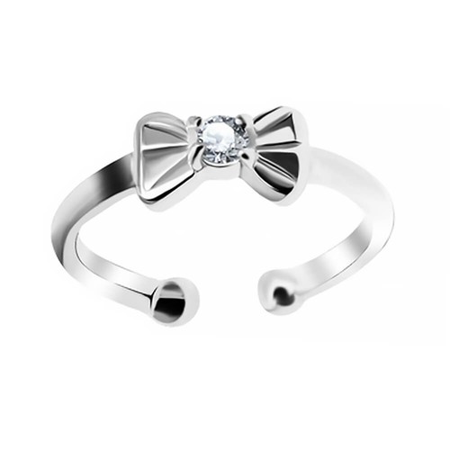 Bague oreille argent noeud - argent,