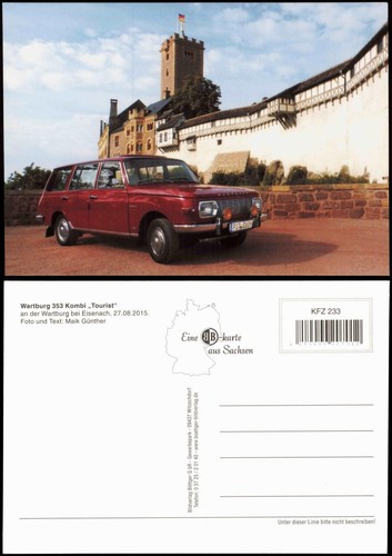 Postcard eisenach wartburg 353 - postcard,