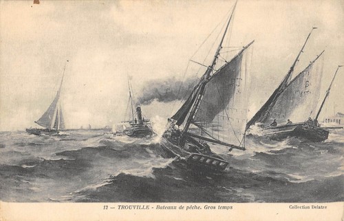 Cpa trouville bateau de - cpa, /