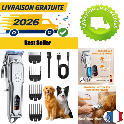 Tondeuse chien chat sans fil - tondeuse,