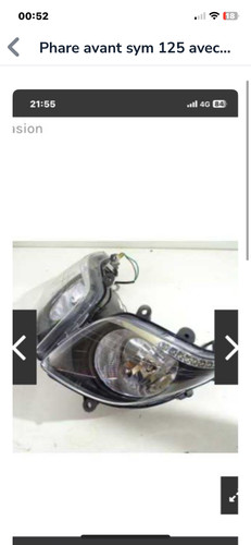 Phare avant scooter 125 sym - avant,