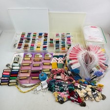 Embroidery Floss Lot Kreinik Metallic Ginnie Thompson DMC Storage Floss Away