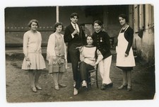 CARTE-PHOTO 1929, garçonnes