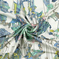 Hermes Scarf TEMPS DES MARIONNETTES Silk Foulard Carre ANNIE FAIVRE 90cm