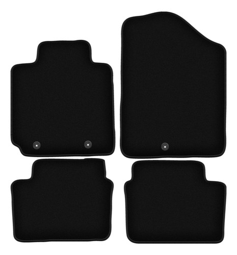 Tapis sol velours noir - de,
