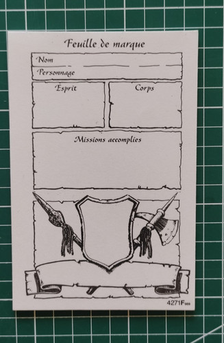 Heroquest bloc de 17 - :,