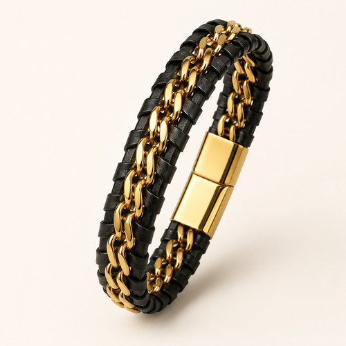 Bracelet homme femme noir - bracelet,