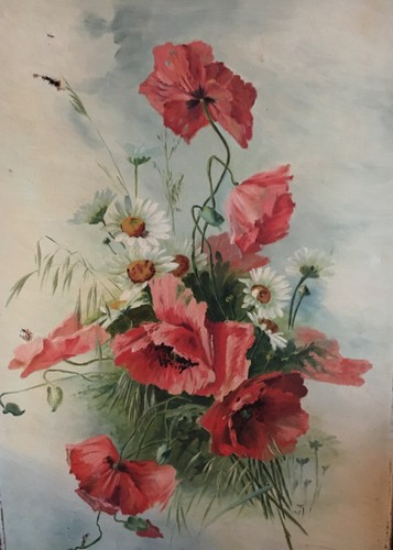 Ancien tableau huile sur toile - tableau,