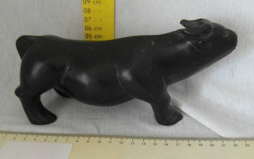 Statuette buffle bois - de,