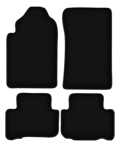 Tapis sol velours noir - de,