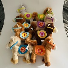 Lot 8 Peluches Chevaux Sonores