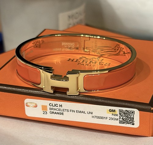 Hermes clic bracelet orange - hermes,