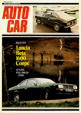 Lancia Beta Coupe 1600 Series 1 Road Test 1975-1976 UK Foldout Brochure Autocar