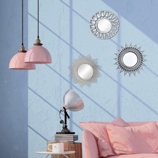 3x Miroirs Muraux Décoratifs