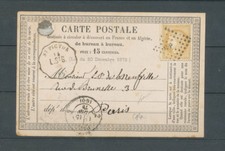 1874 CP N°59 15c Obl