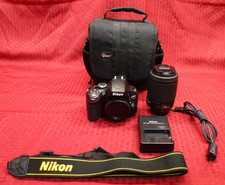 NIKON D5100 16.2MP DIGITAL CAMERA AF-S NIKKOR 55-200MM 1:4-5.6 ED DX VR LENS