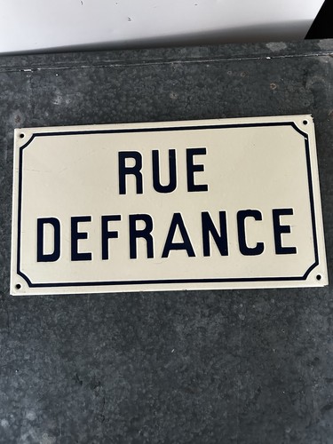 Ancienne plaque rue - ancienne,