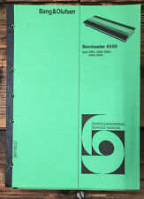 Bang Olufsen B&O Beomaster 4500 Receiver  Service Manual *Original* #1