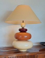 Superbe grande lampe de buffet,  type galets , signé albret , vintage 80's