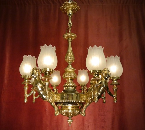 Antique art deco lamp - antique,