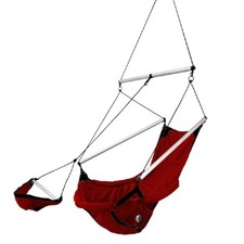 Moon Chair fauteuil suspendu en soie de parachute rouge / 1 personne  120 x 9...