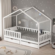 Lit cabane enfant en bois de