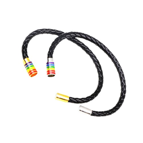 2pcs bracelet cuir - ,