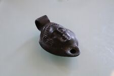 Stunning Roman Face Bronze Oil Lamp