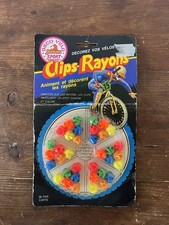 RARE Vintage Clips Rayon Vélo