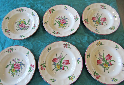 Assiettes creuse faïence - 6,